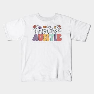 Auntie Floral Kids T-Shirt